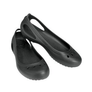 Crocs Kadee Black Ballet Flats Size 6 Excellent Condition